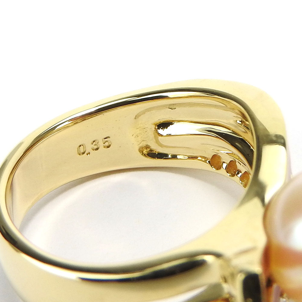 Tasaki K18 Yellow Gold Pearl Ring