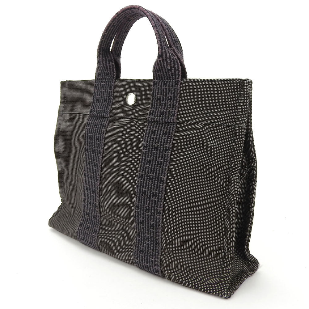 Hermes Canvas Tote Bag PM Her Line Gray