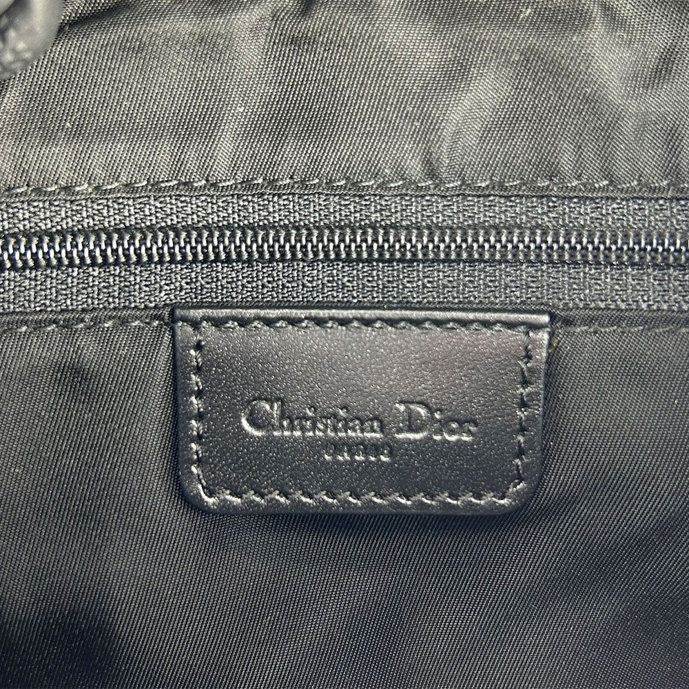 Christian Dior Canvas Leather Saddle Shoulder Bag