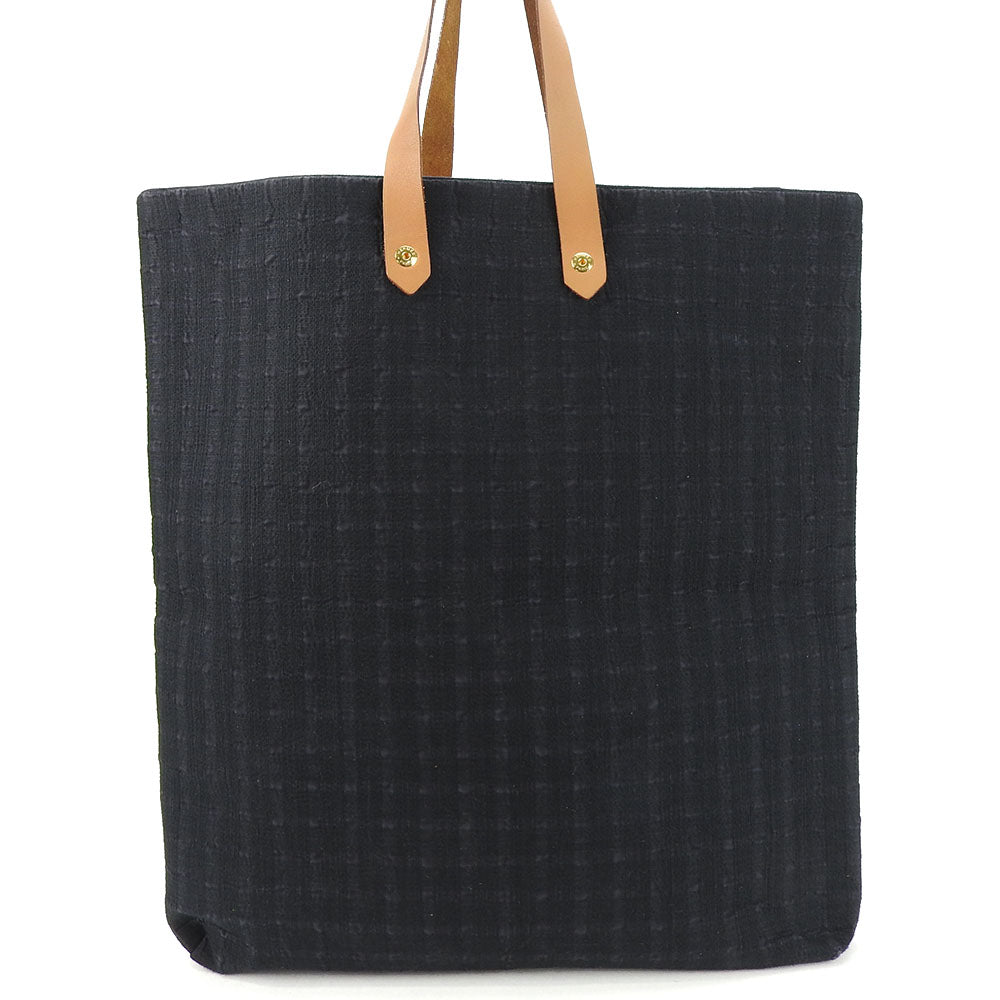 Hermes Amedaba GM Tote Bag Cotton Canvas Leather