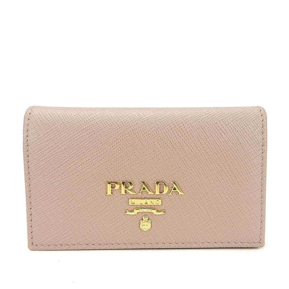 Prada Saffiano Card Case 1MC122 Pink Beige