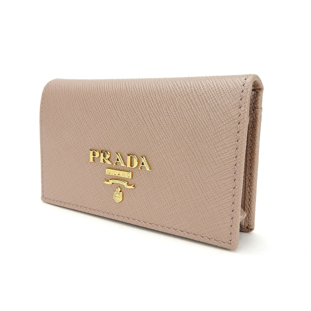 Prada Saffiano Card Case 1MC122 Pink Beige