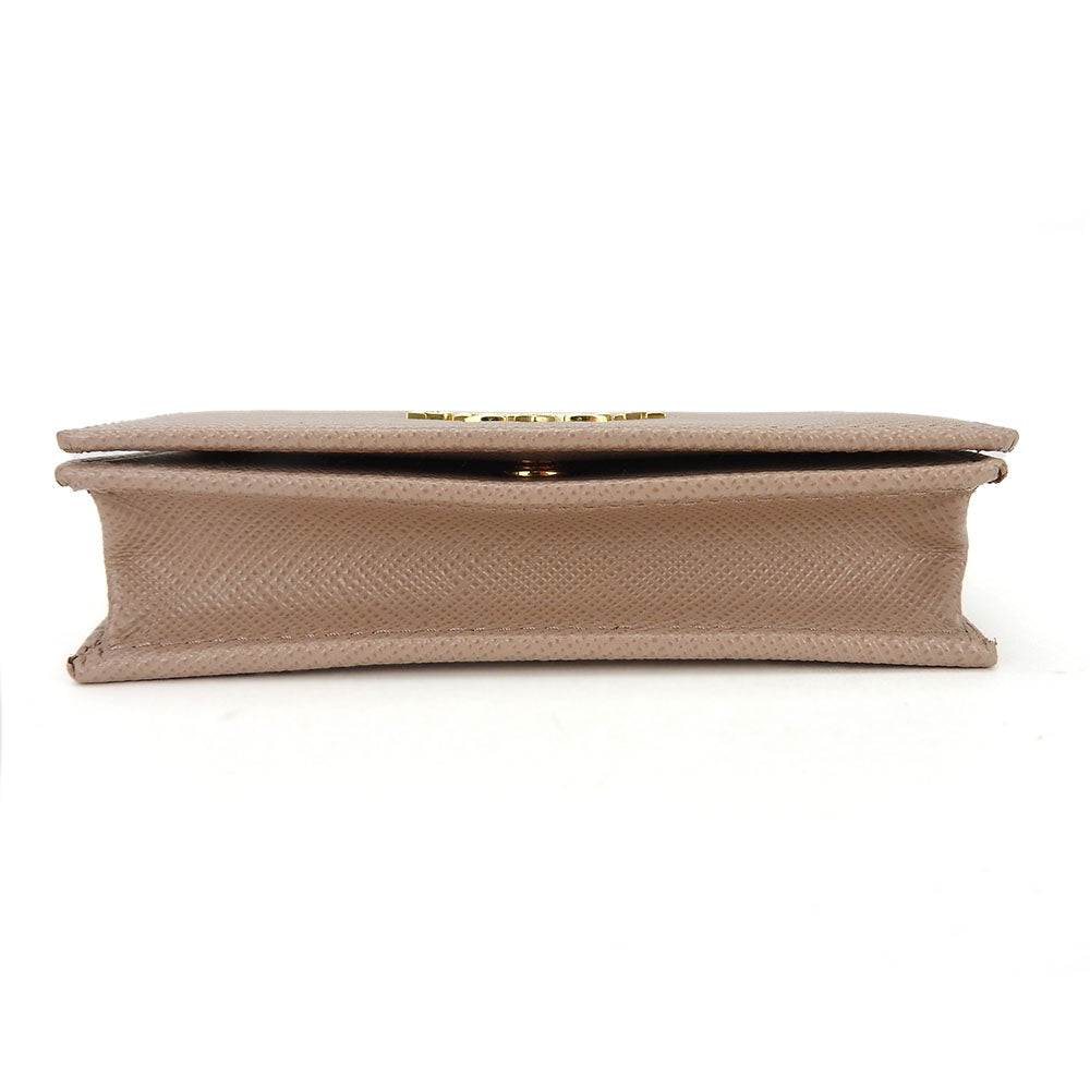 Prada Saffiano Card Case 1MC122 Pink Beige