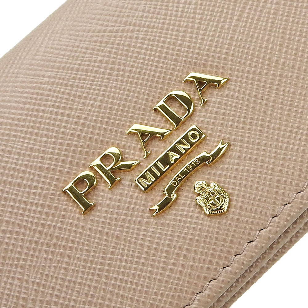 Prada Saffiano Card Case 1MC122 Pink Beige