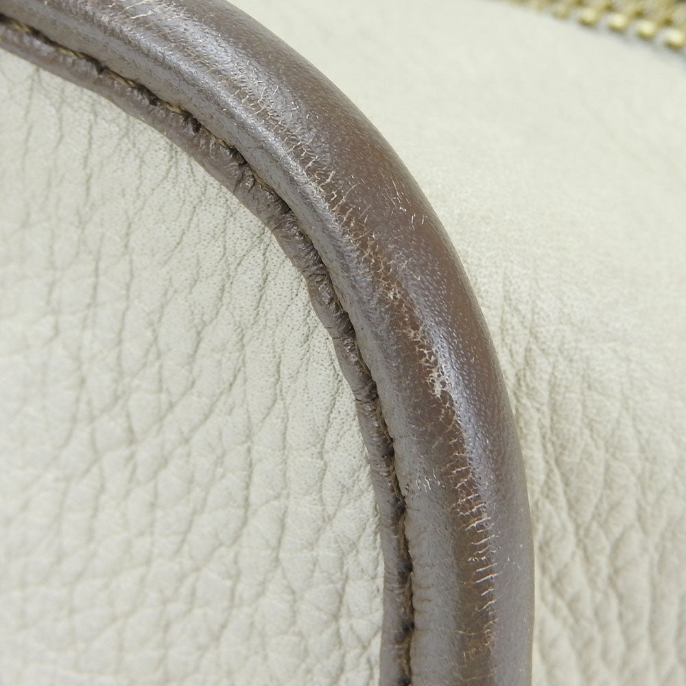 Loewe Leather Handbag Amazona 28 Beige