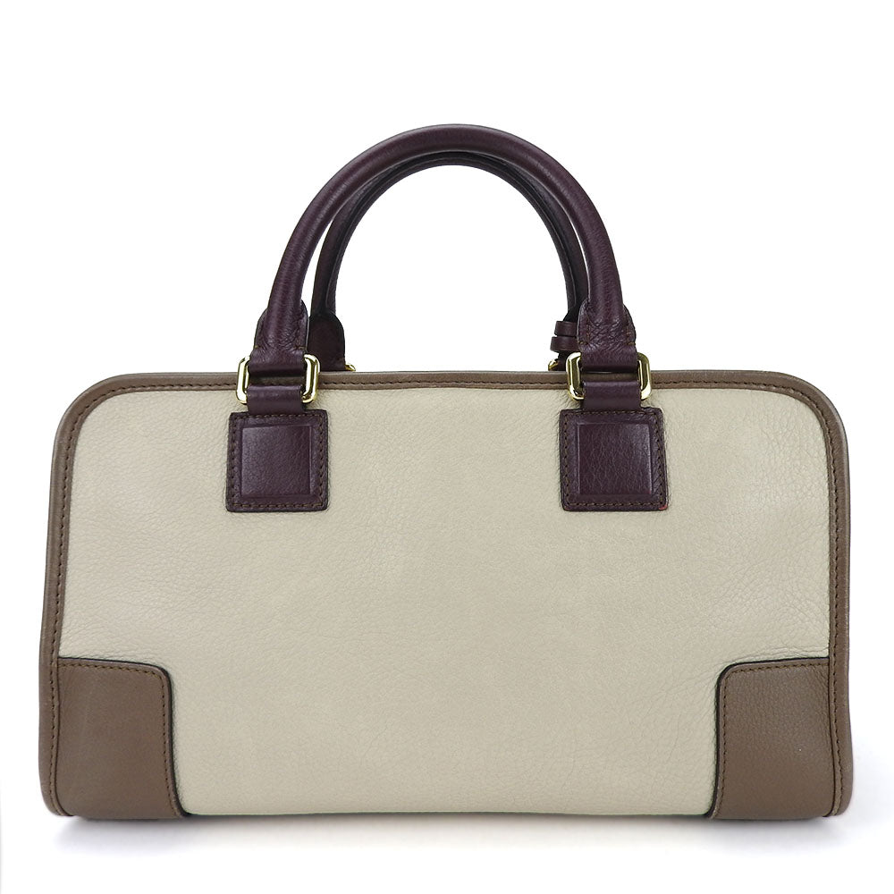 Loewe Leather Handbag Amazona 28 Beige