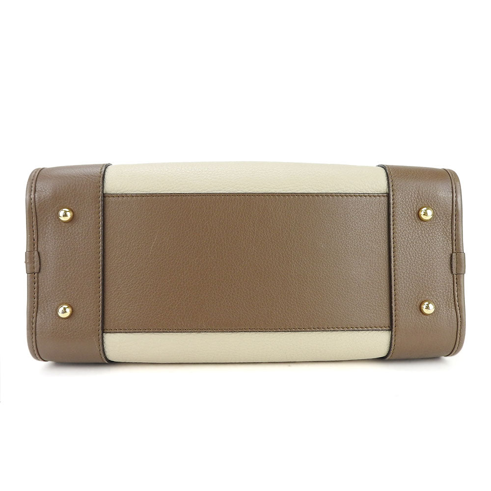 Loewe Leather Handbag Amazona 28 Beige