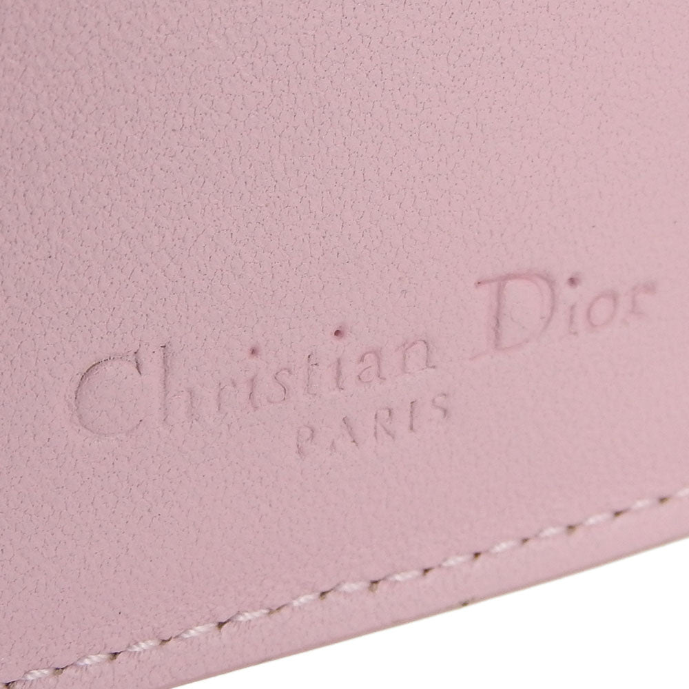 Christian Dior Leather Card Case Black