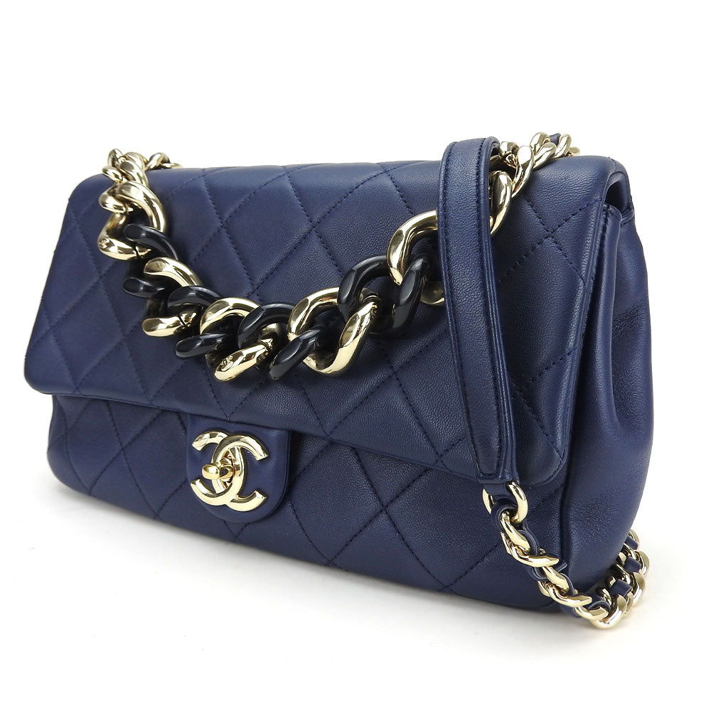 Chanel Lambskin Shoulder Bag Matrasse 2-Way