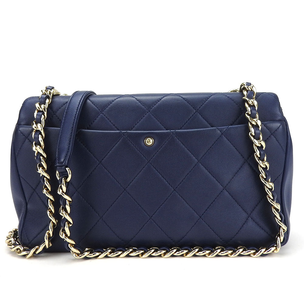 Chanel Lambskin Shoulder Bag Matrasse 2-Way