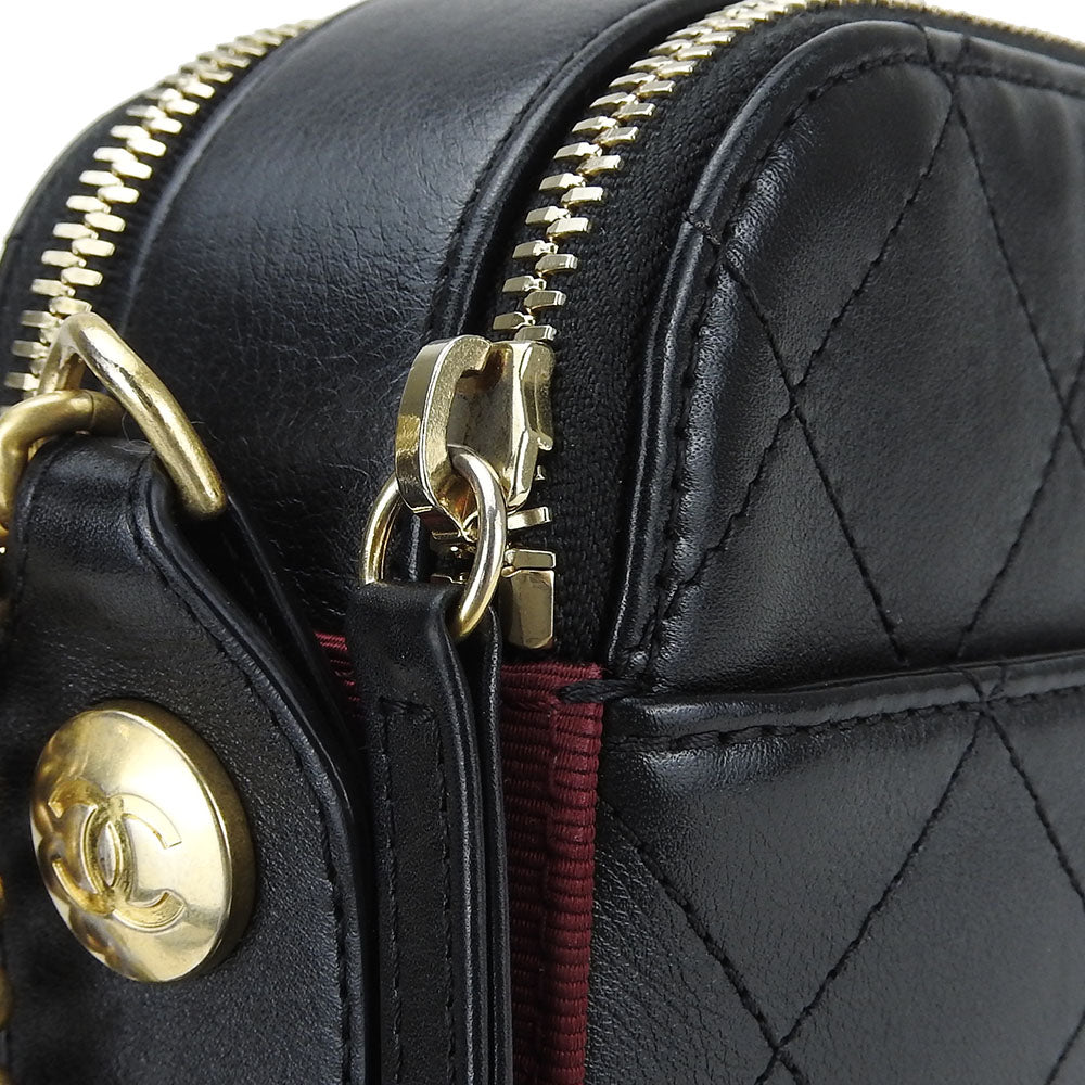 Chanel Calfskin Shoulder Camera Bag Matelasse