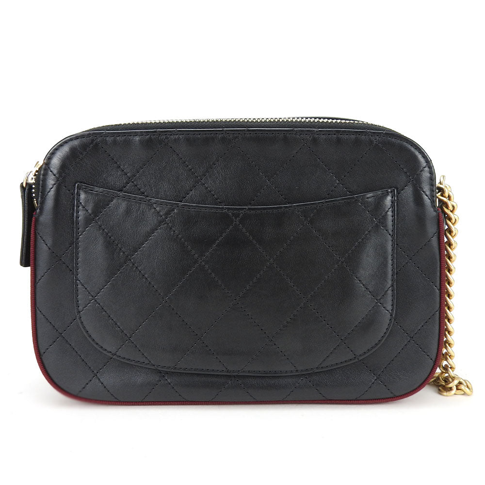 Chanel Calfskin Shoulder Camera Bag Matelasse