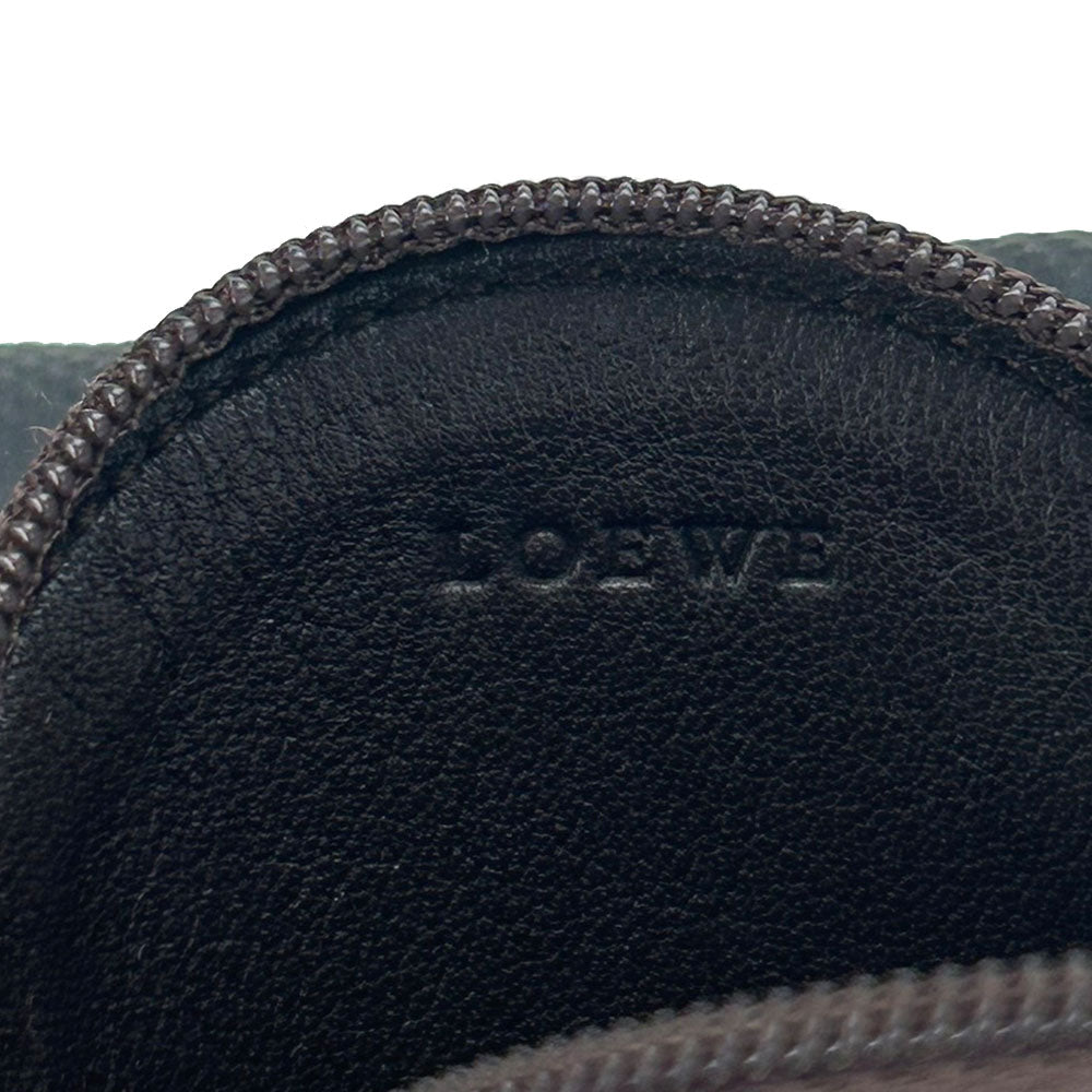 Loewe Leather Coin Case Brown