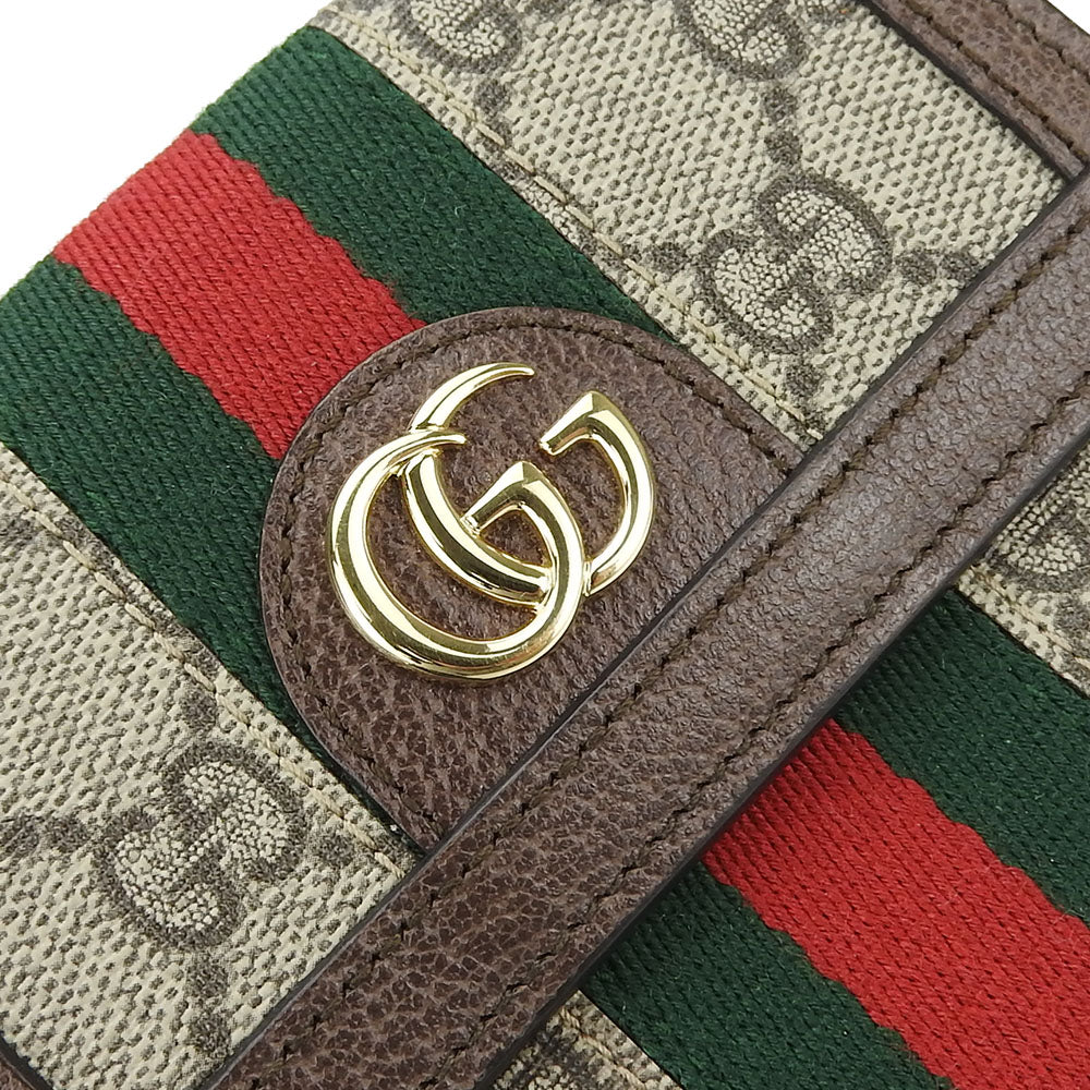 GUCCI Bifold Wallet GG Supreme Canvas