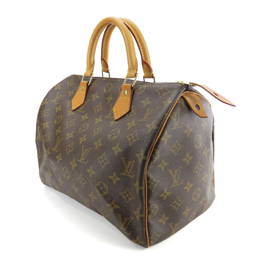 Louis Vuitton Monogram Handbag Speedy 30 Brown