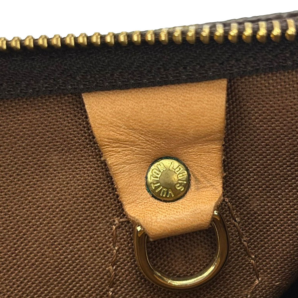 Louis Vuitton Monogram Handbag Speedy 30 Brown