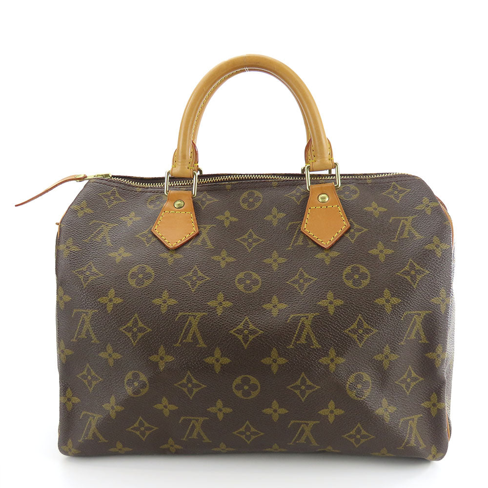 Louis Vuitton Monogram Handbag Speedy 30 Brown