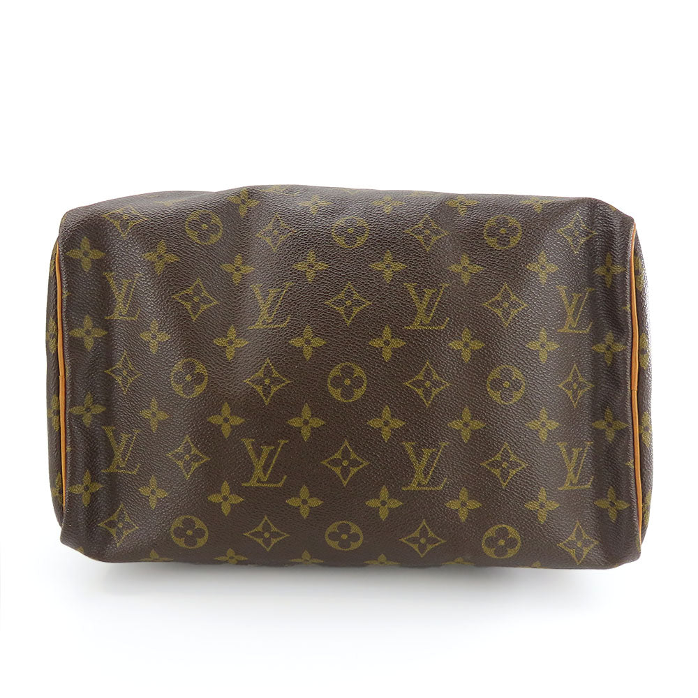 Louis Vuitton Monogram Handbag Speedy 30 Brown