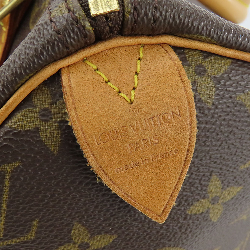 Louis Vuitton Monogram Handbag Speedy 30 Brown