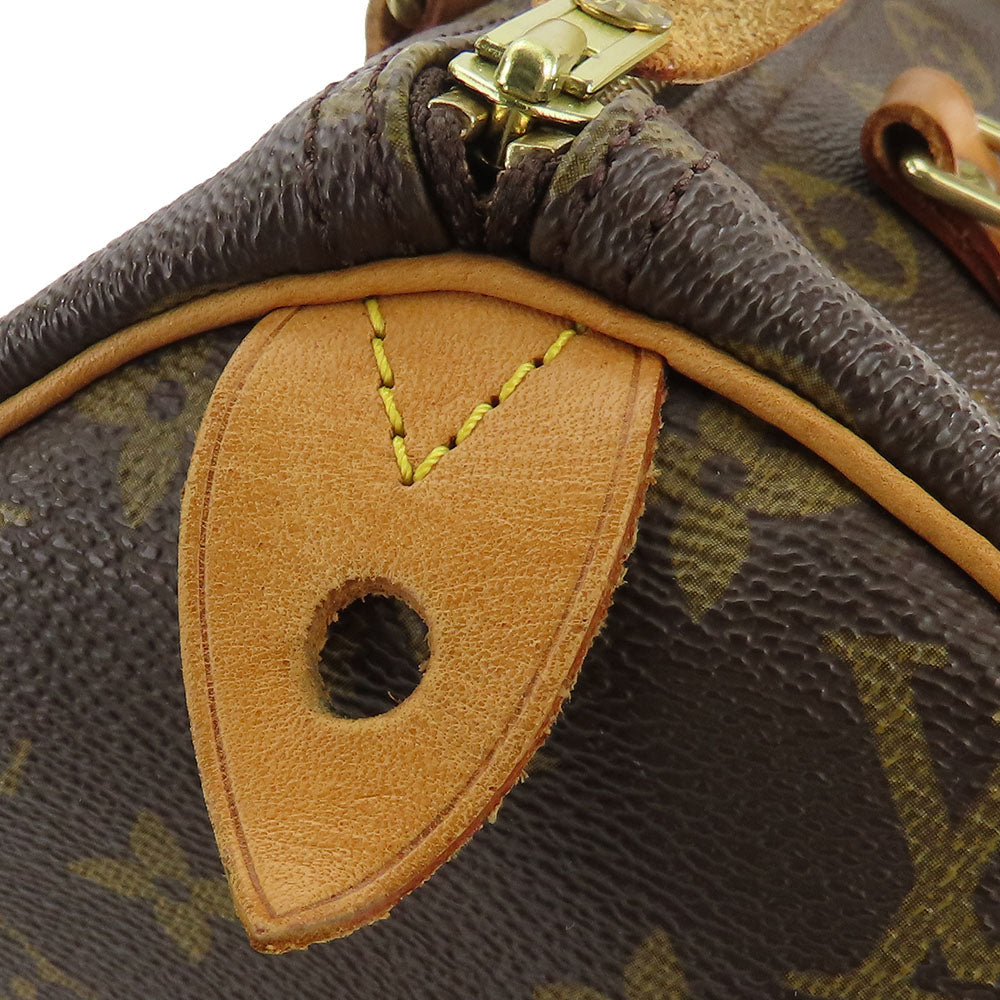 Louis Vuitton Monogram Handbag Speedy 30 Brown