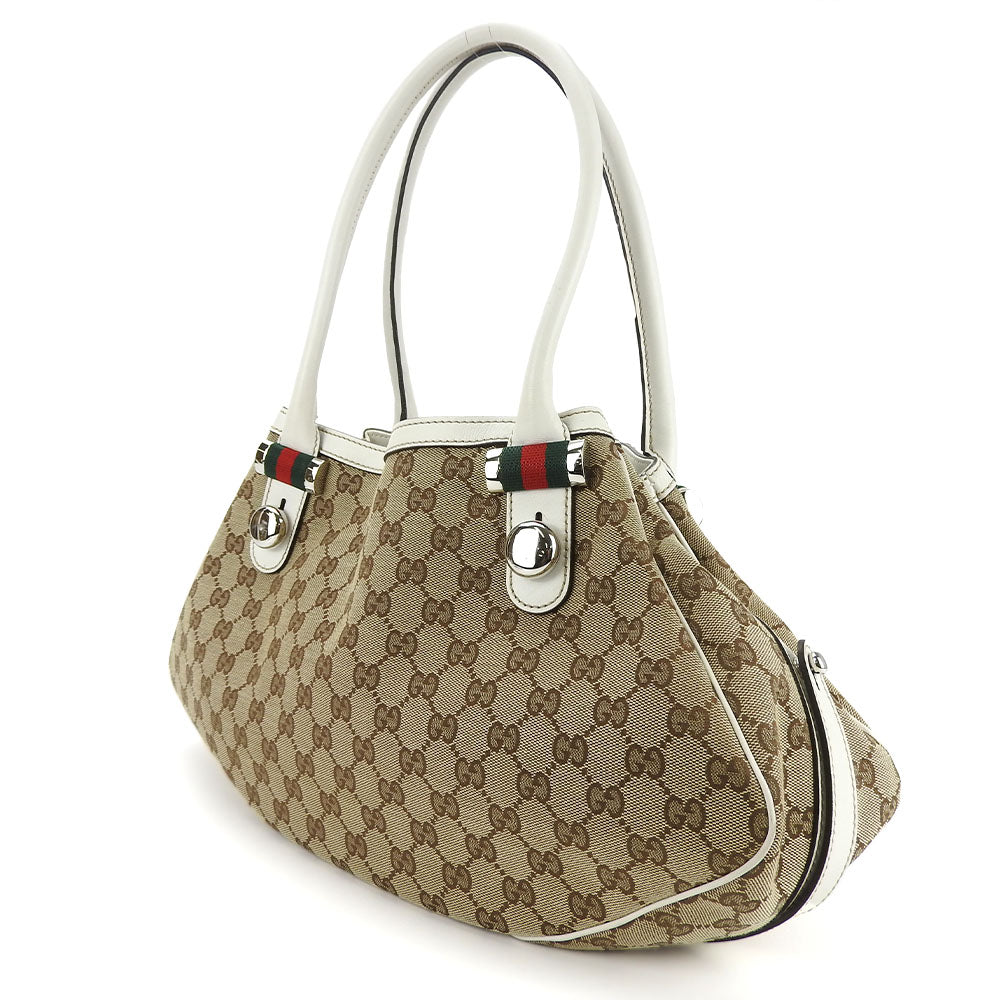 Gucci GG Canvas Leather Tote Bag 232971