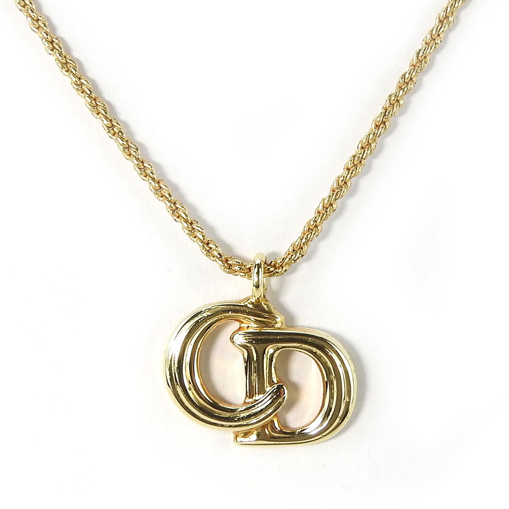 Christian Dior Metal Necklace Gold Plated