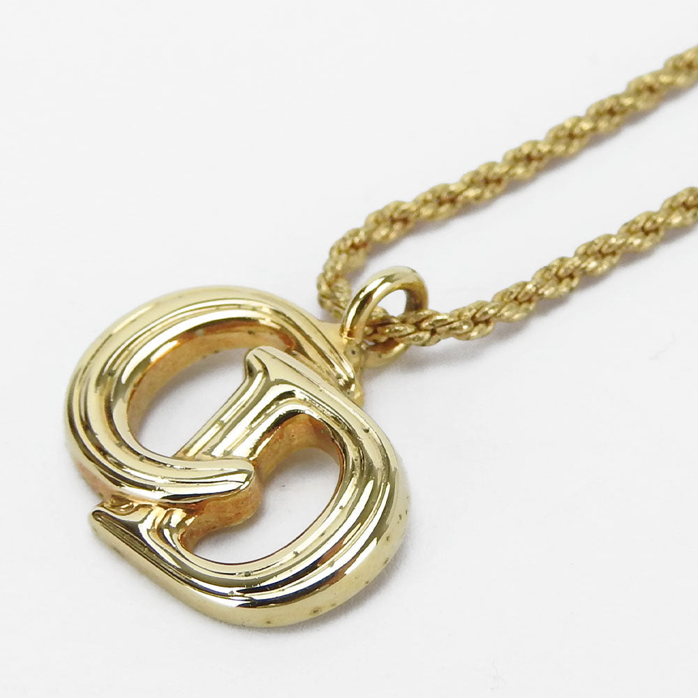 Christian Dior Metal Necklace Gold Plated