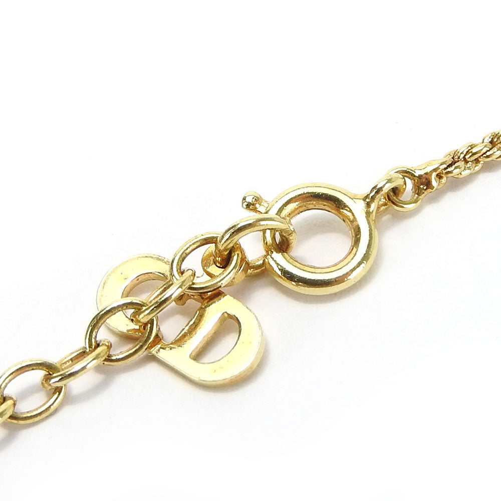 Christian Dior Metal Necklace Gold Plated