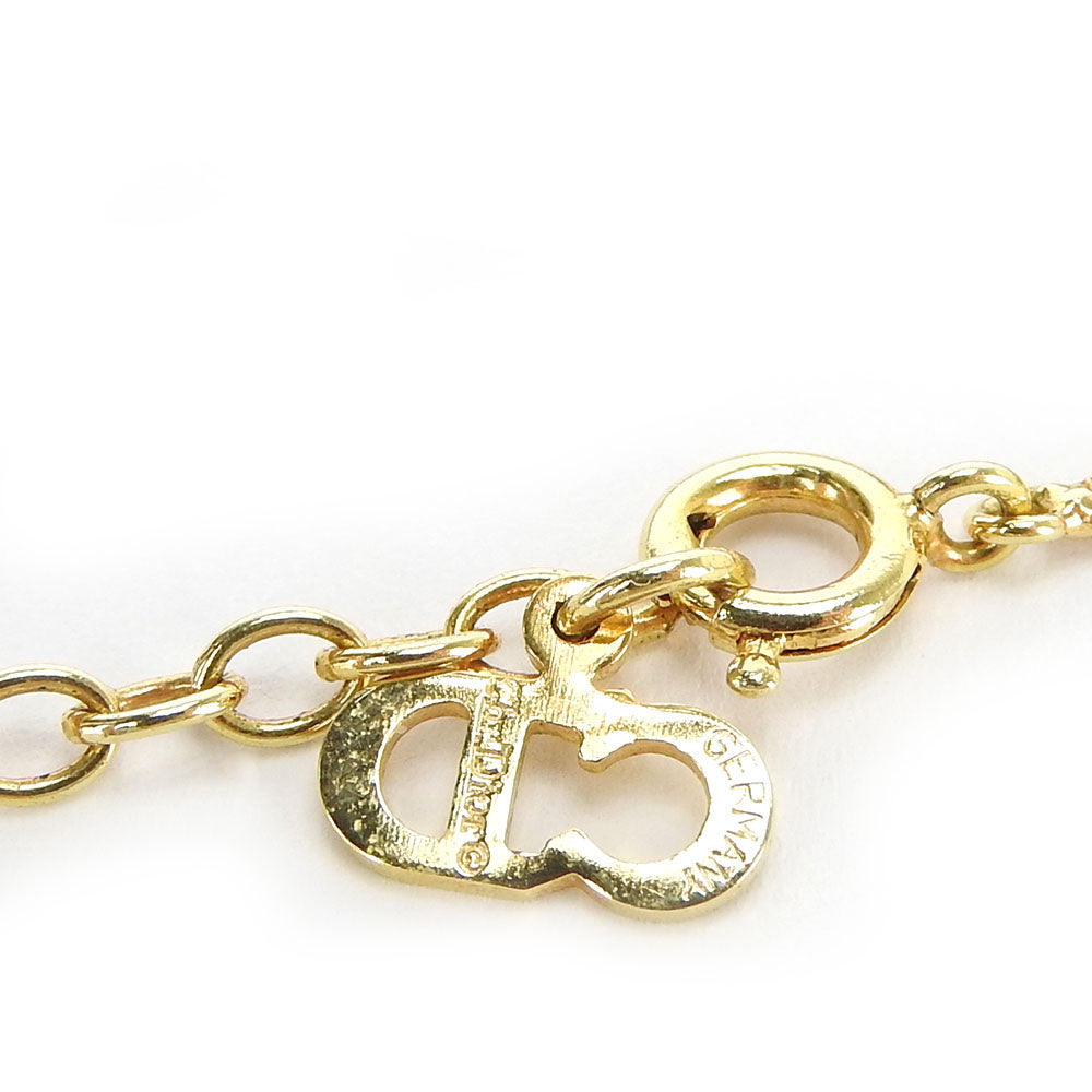 Christian Dior Metal Necklace Gold Plated