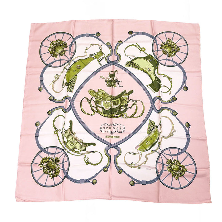 Hermes Silk Scarf Carre 90 Pink