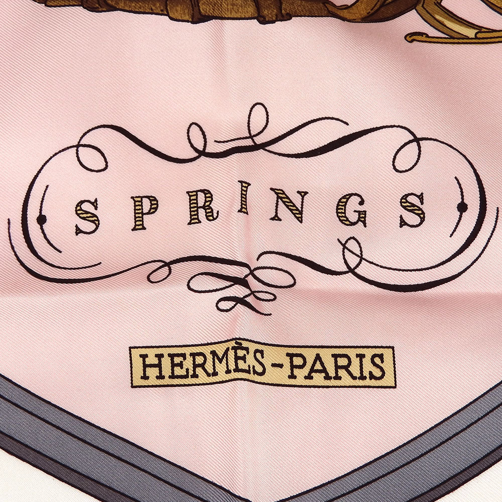 Hermes Silk Scarf Carre 90 Pink