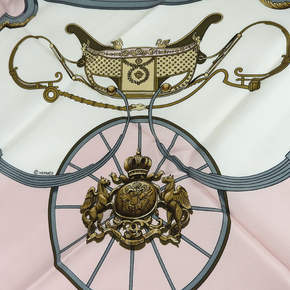 Hermes Silk Scarf Carre 90 Pink