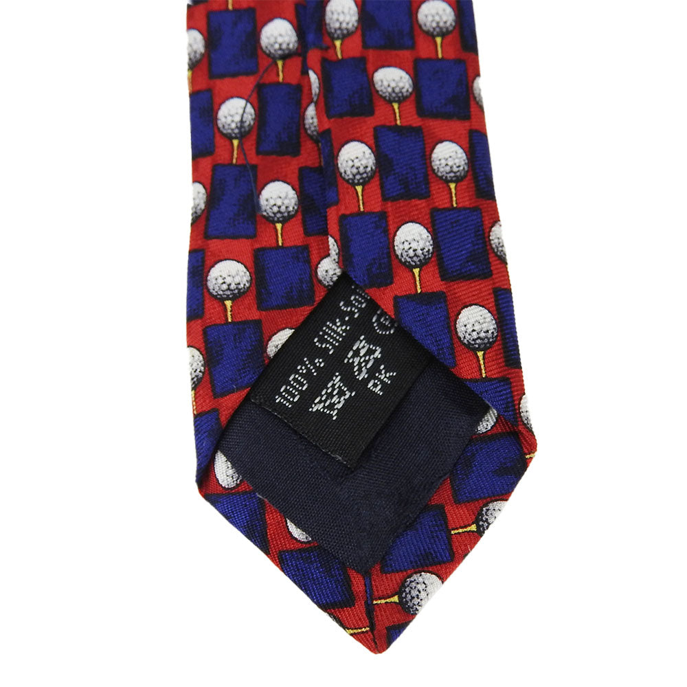 Dunhill Silk Tie Red Navy