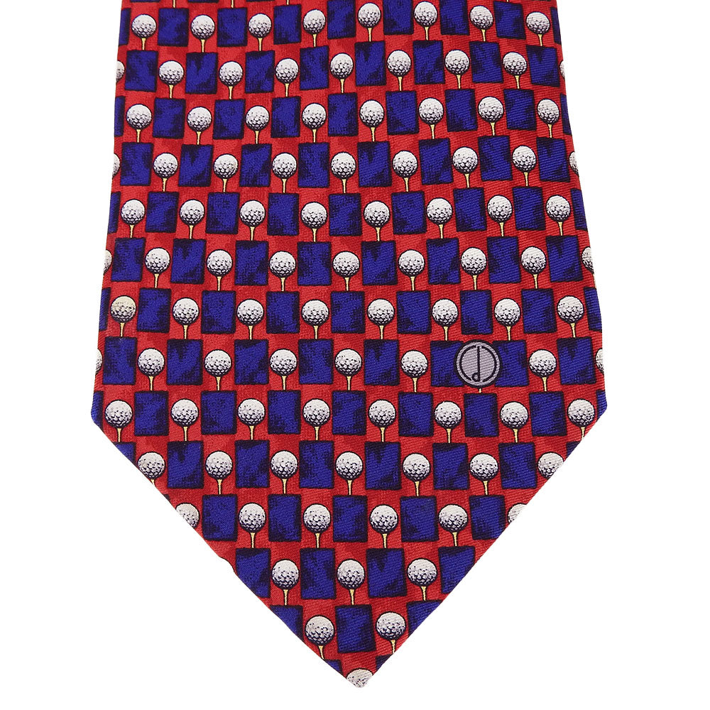 Dunhill Silk Tie Red Navy