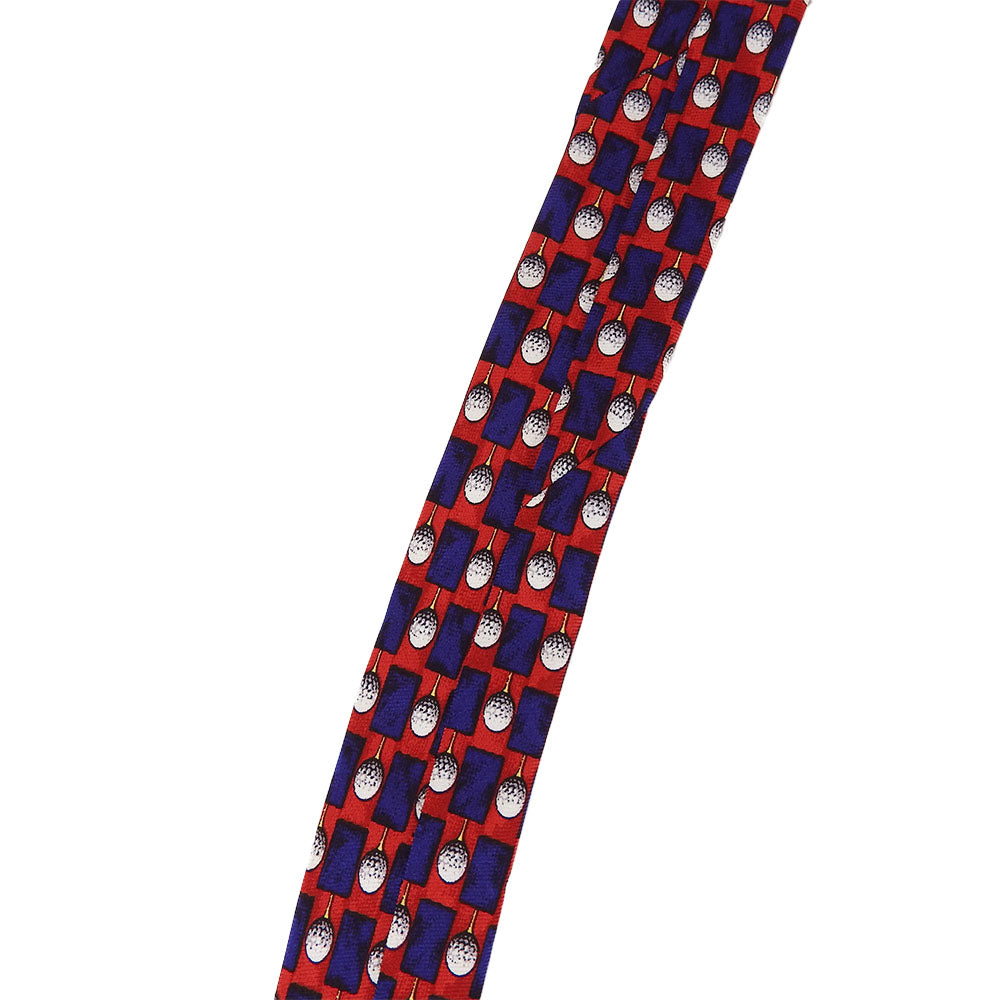 Dunhill Silk Tie Red Navy