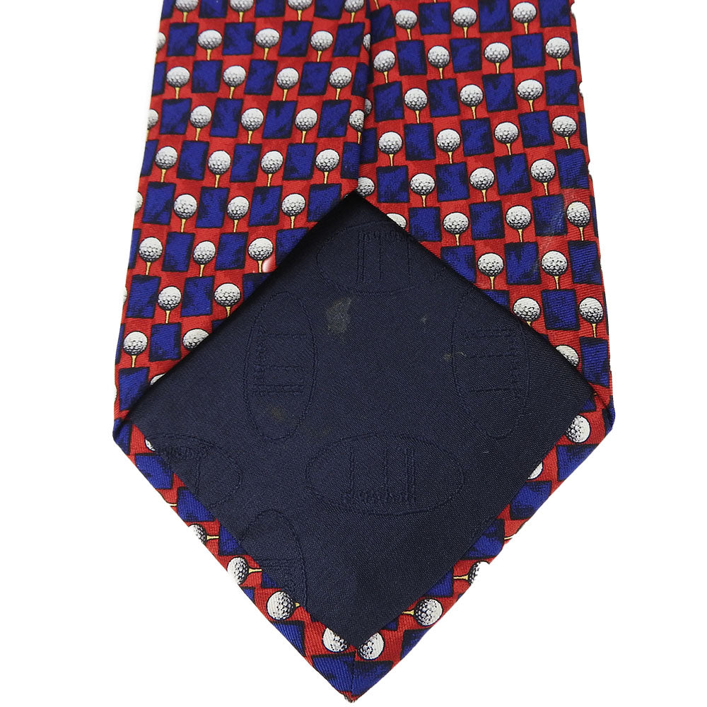 Dunhill Silk Tie Red Navy