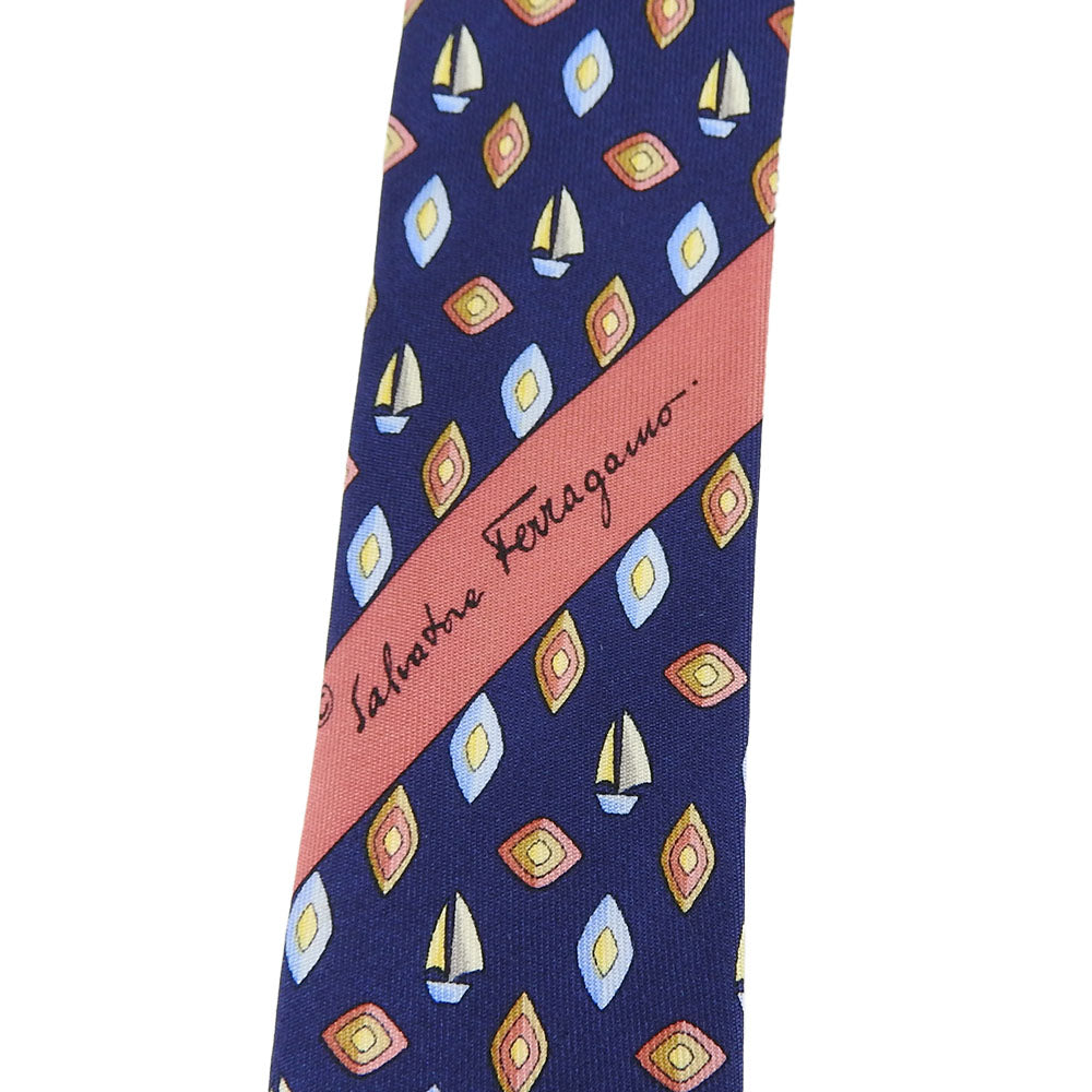 Salvatore Ferragamo Silk Tie Navy