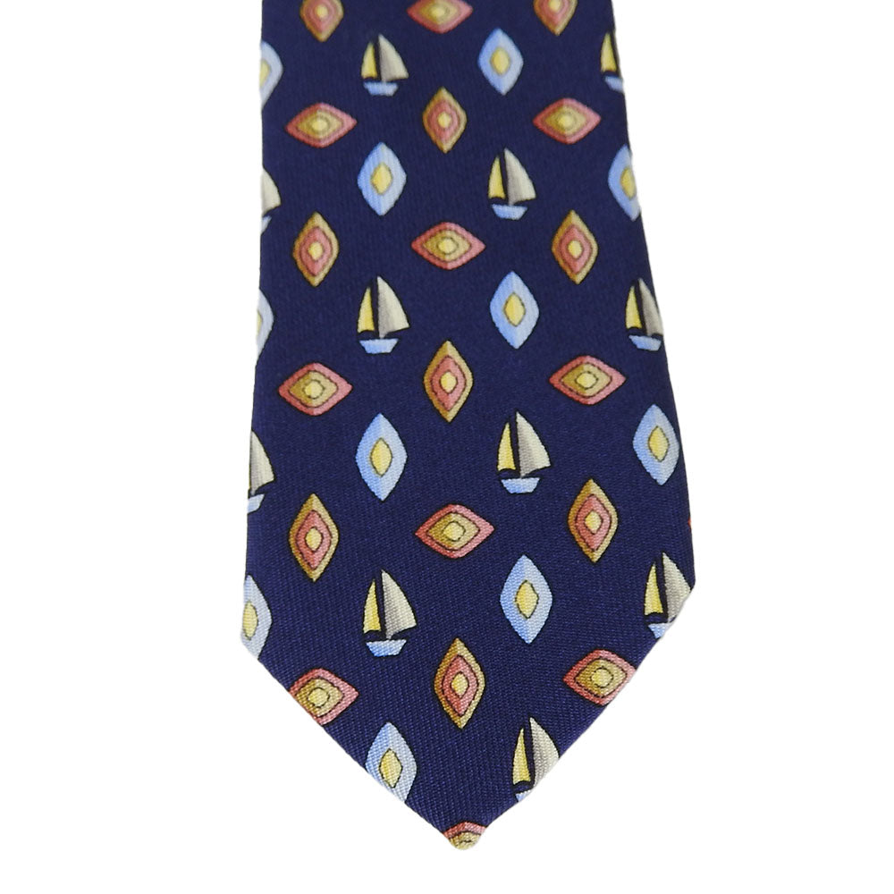 Salvatore Ferragamo Silk Tie Navy