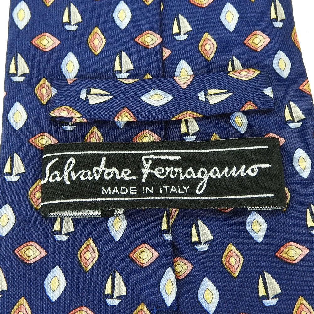 Salvatore Ferragamo Silk Tie Navy