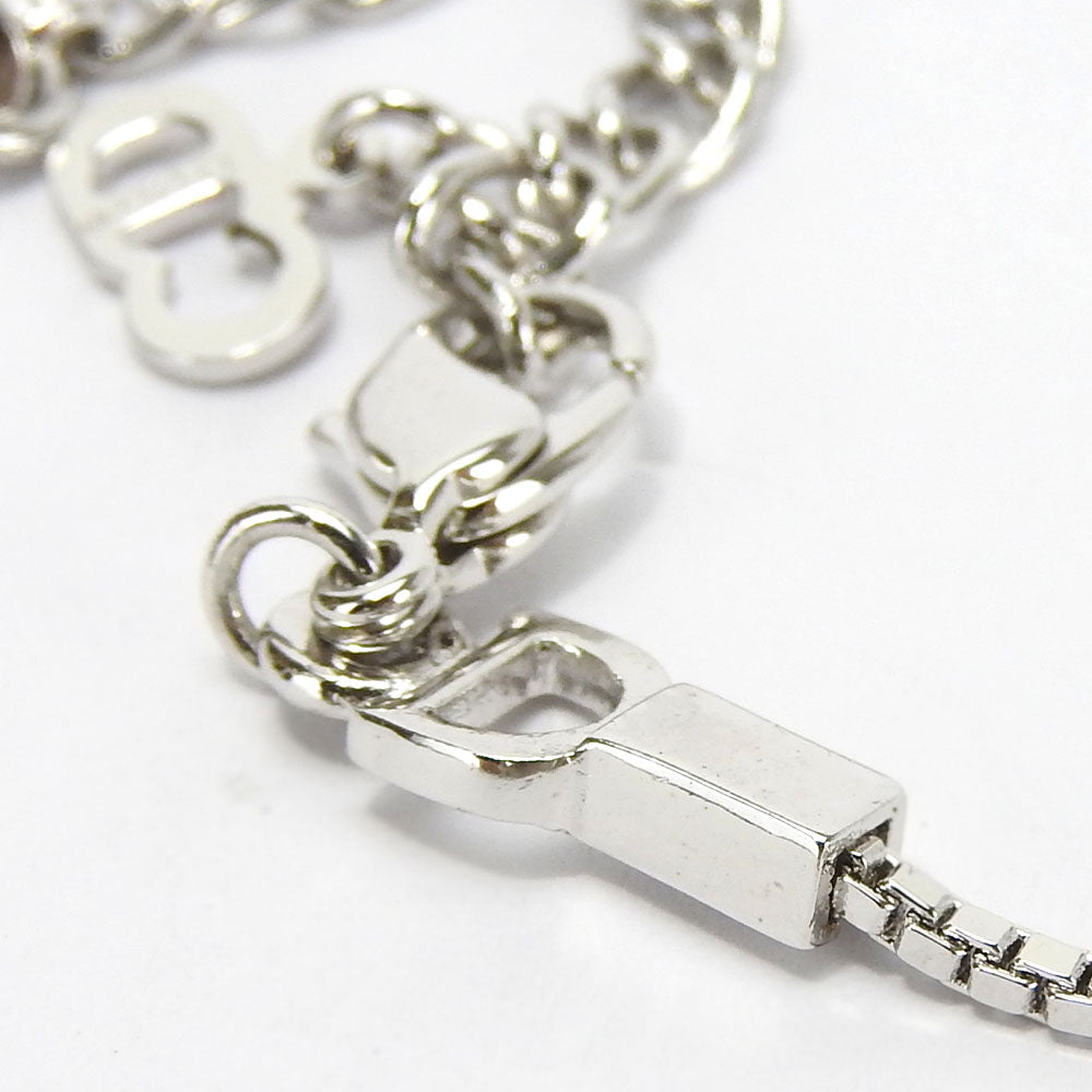 Christian Dior Silver Necklace Fang Motif