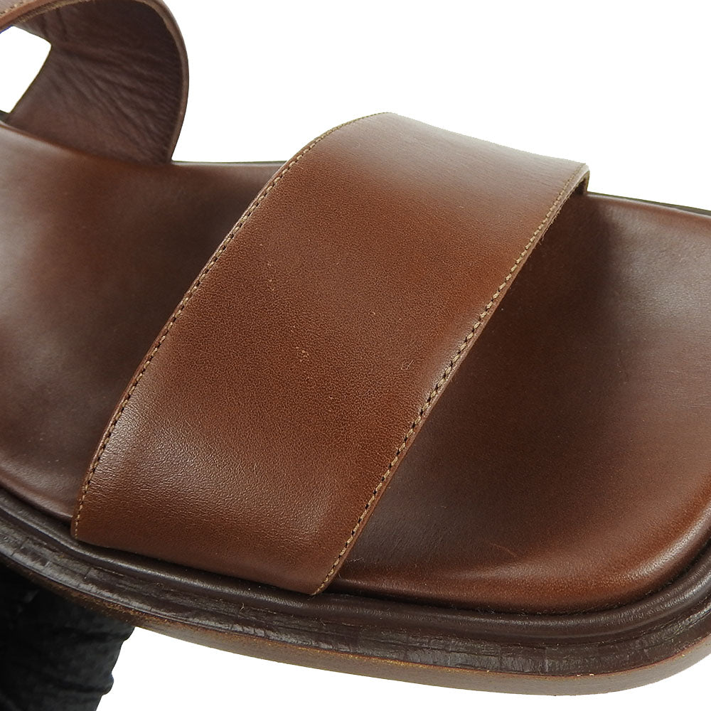 Louis Vuitton Leather Sandals Brown