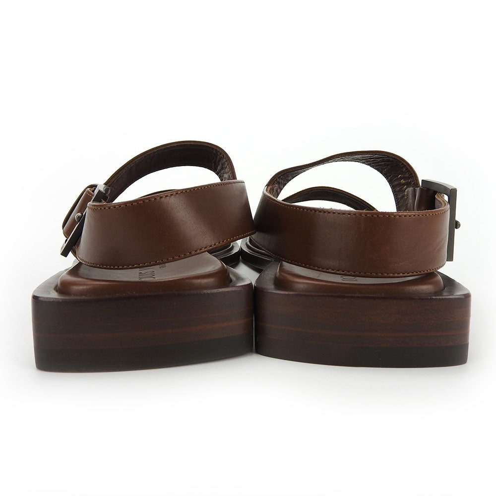 Louis Vuitton Leather Sandals Brown