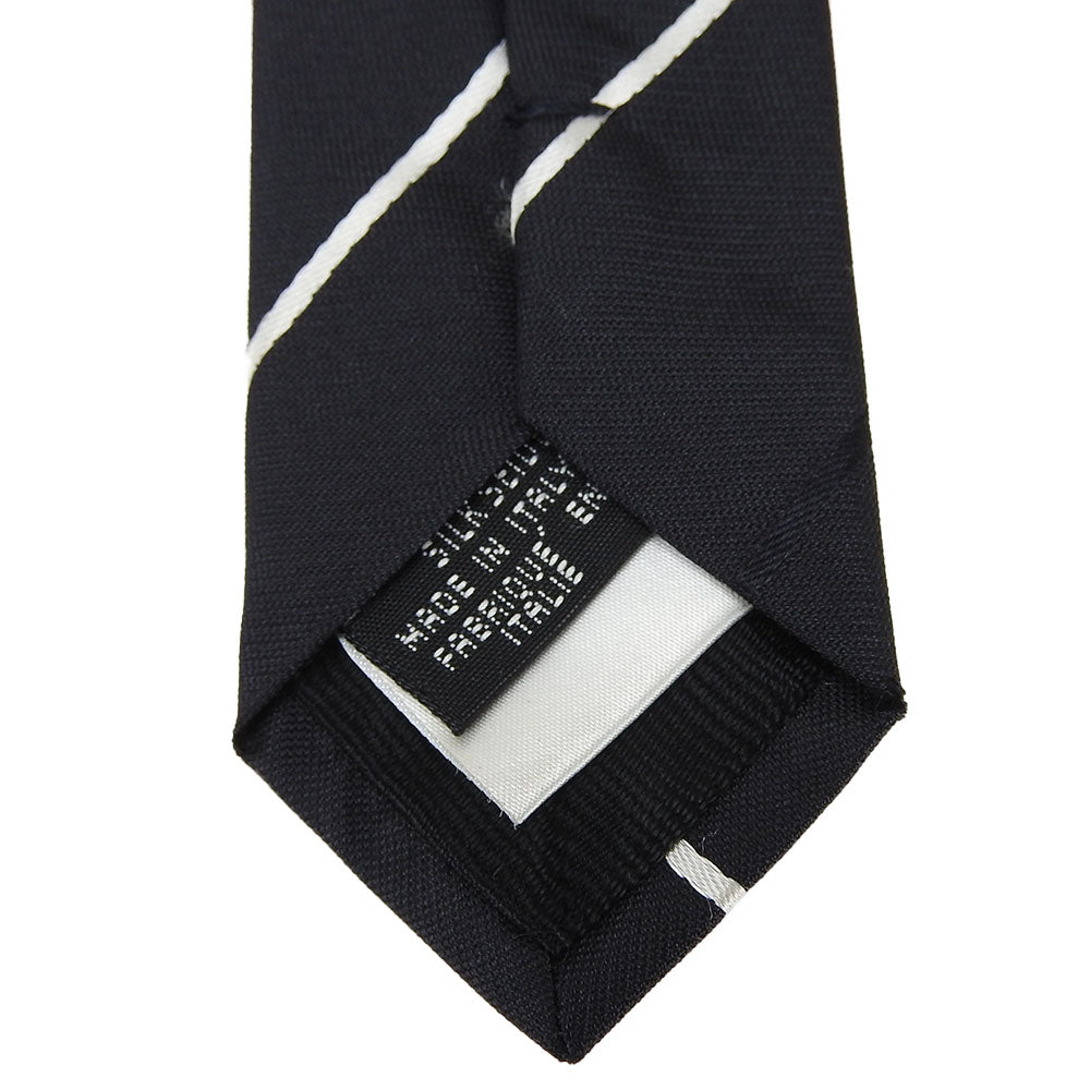 Dolce & Gabbana Silk Tie Black White