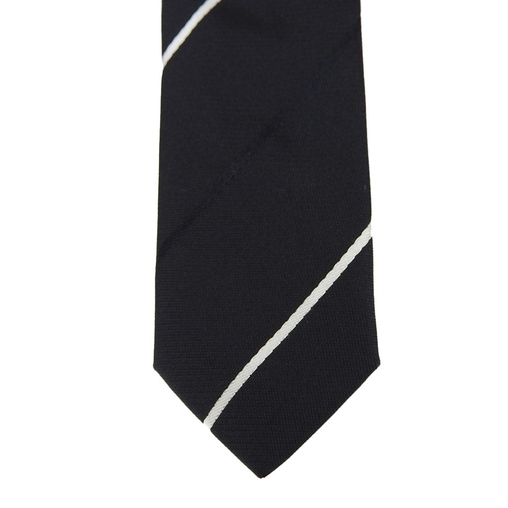 Dolce & Gabbana Silk Tie Black White