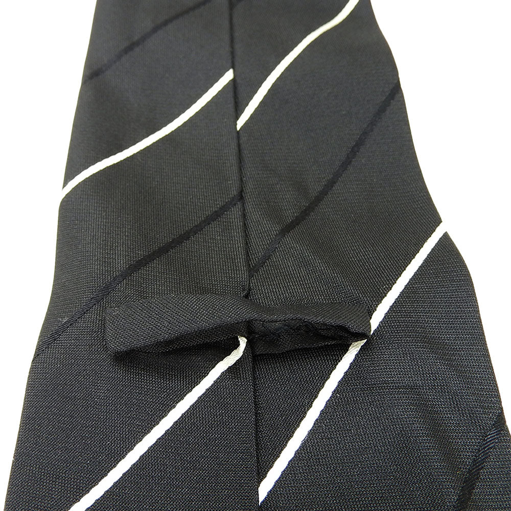 Dolce & Gabbana Silk Tie Black White