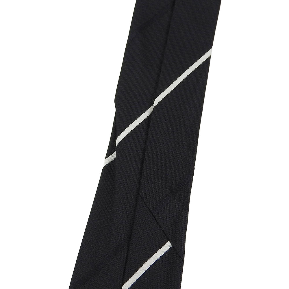 Dolce & Gabbana Silk Tie Black White