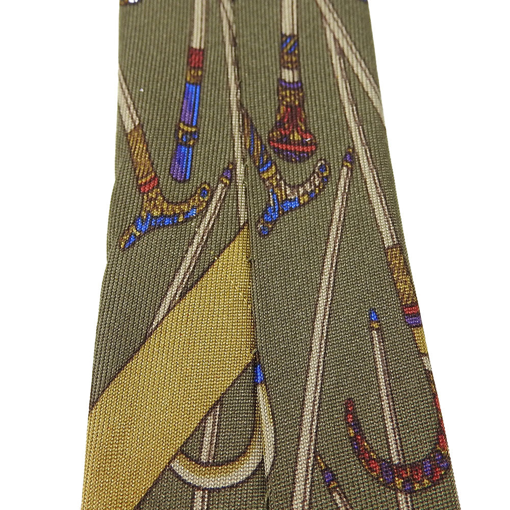 Salvatore Ferragamo Silk Tie Khaki