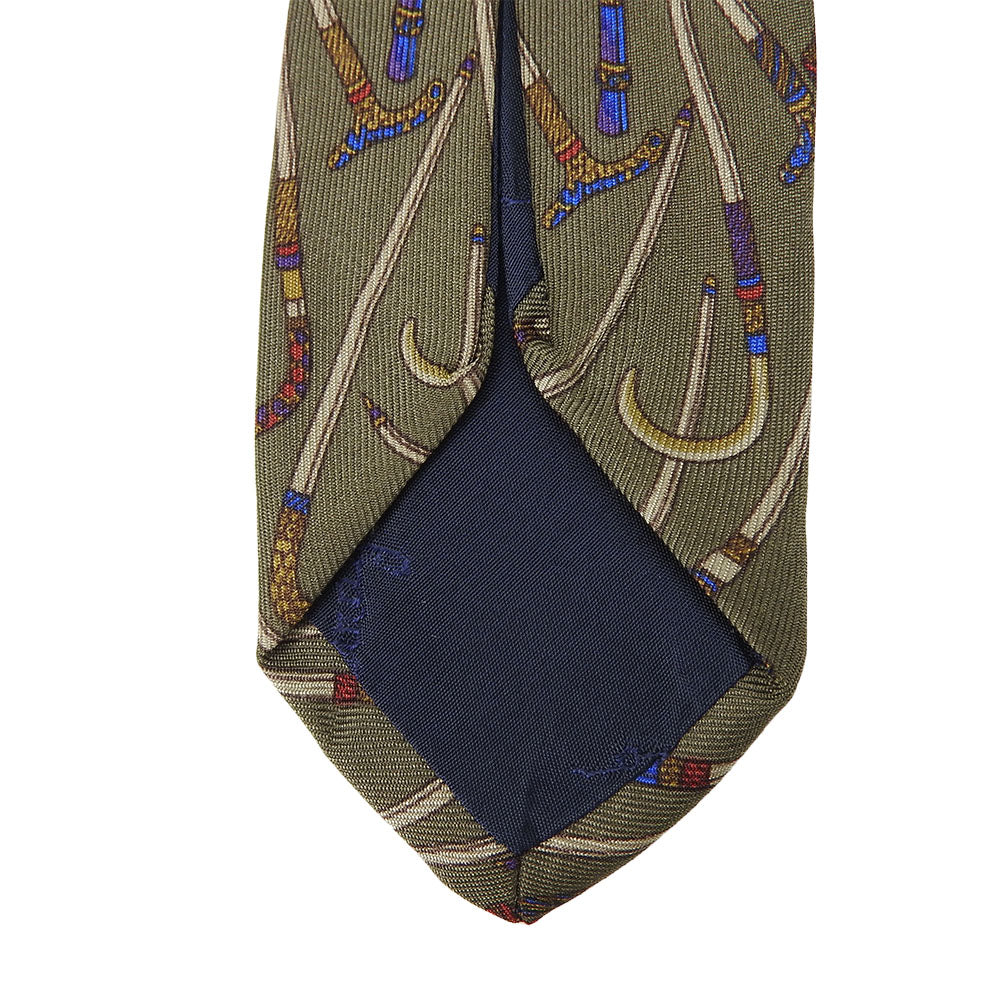 Salvatore Ferragamo Silk Tie Khaki