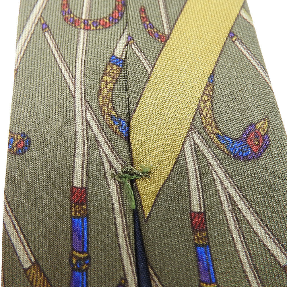 Salvatore Ferragamo Silk Tie Khaki