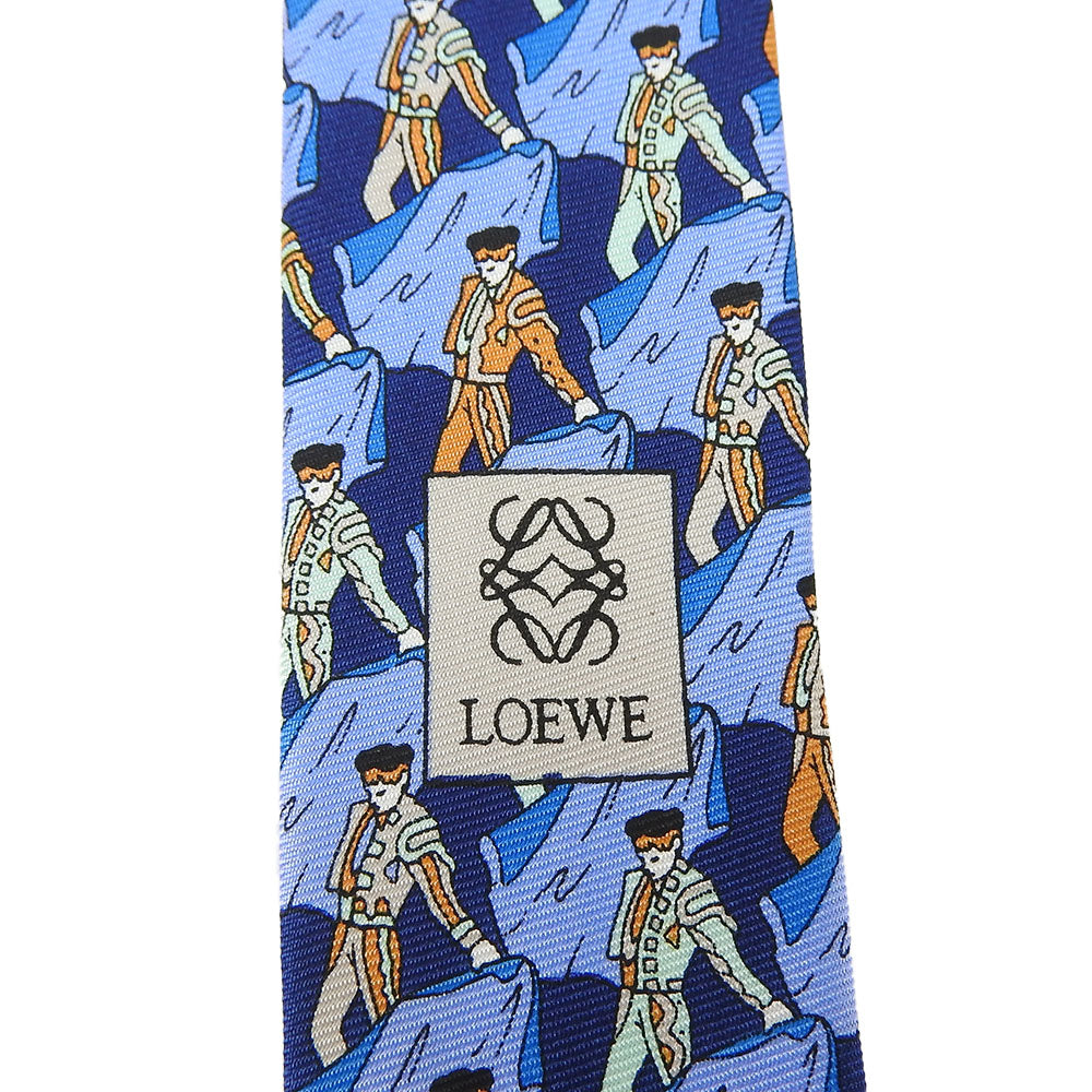 Loewe Silk Tie Blue Business